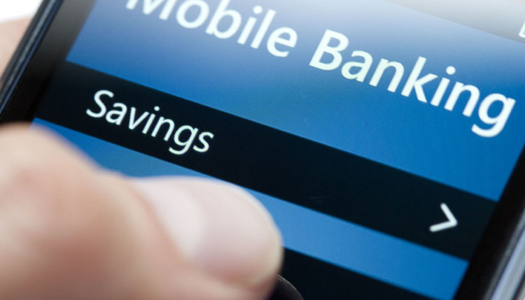 Mobile Banking on Smartphone Close-up
